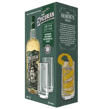 Whisky Ecosse Lowlands Blend The Epicurean D.laing 46.2% 70cl Coffret 2 Verres