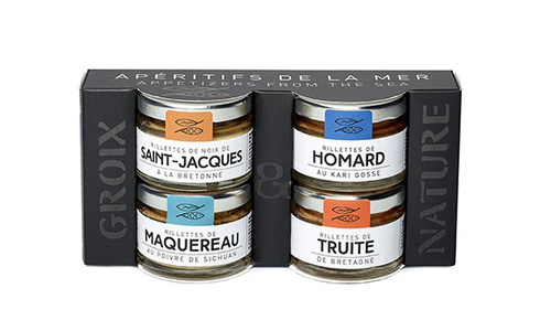 GROIX & NATURE COFFRET MINI RILLETTES DE LA MER 4*30G