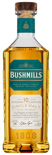 WHISKY IRLANDE SINGLE MALT BUSHMILLS 10 ANS 40% 70CL