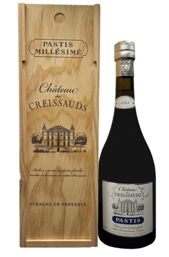 PASTIS CHATEAU DES CREISSAUDS 2022 Caisse Bois 45% 70CL