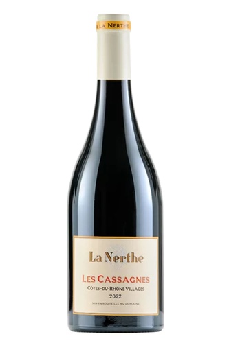 AOP COTES DU RHONE ROUGE VILLAGES LES CASSAGNES DE LA NERTHE 2022 BIO