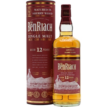 Whisky Ecosse Speyside Single Malt Benriach Sherry 12 Ans 46% 70cl