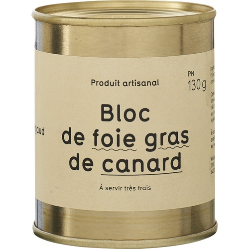 BLOC DE FOIE GRAS DE CANARD BOITE 130g