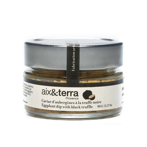 CAVIAR D'AUBERGINES A LA TRUFFE NOIRE SPECIALITE SALEE AIX&TERRA 90G